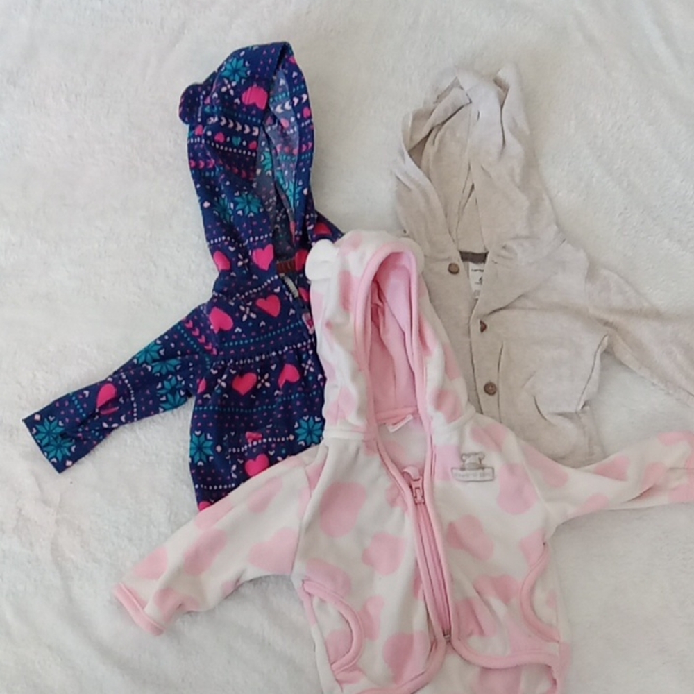 Carter's 6 Month Baby Girl Light Jacket Lot